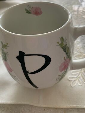 Prima Design Ceramic Mug Monogram “P” Initial